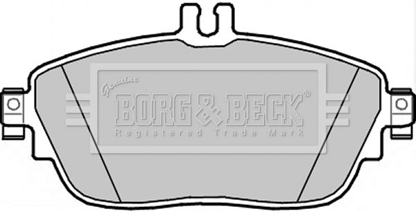 BORG & BECK Комплект тормозных колодок, дисковый тормоз BBP2344